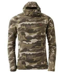 New L.L.Bean "Men's Heavyweight Base Layer Hoodie, Print" KelpGreenCamo
