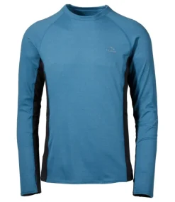 Clearance L.L.Bean "Men's Midweight Base Layer Crew, Long Sleeve" MarineBlue