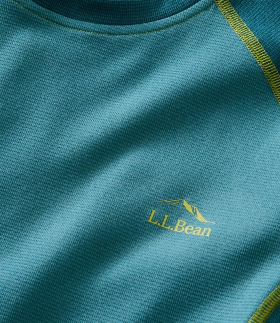Best L.L.Bean "Men's Midweight Base Layer Crew, Long-Sleeve Color Block" MallardTeal