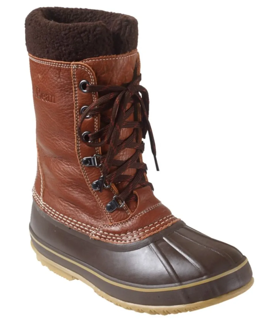 Cheap L.L.Bean "Men's Snow Boots with Tumbled Leather"