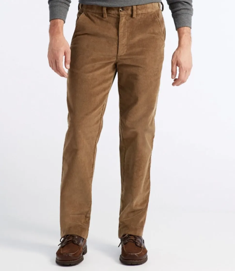 Cheap L.L.Bean "Men's Stretch Country Corduroy Pants, Natural Fit, Plain Front, Hidden Comfort"