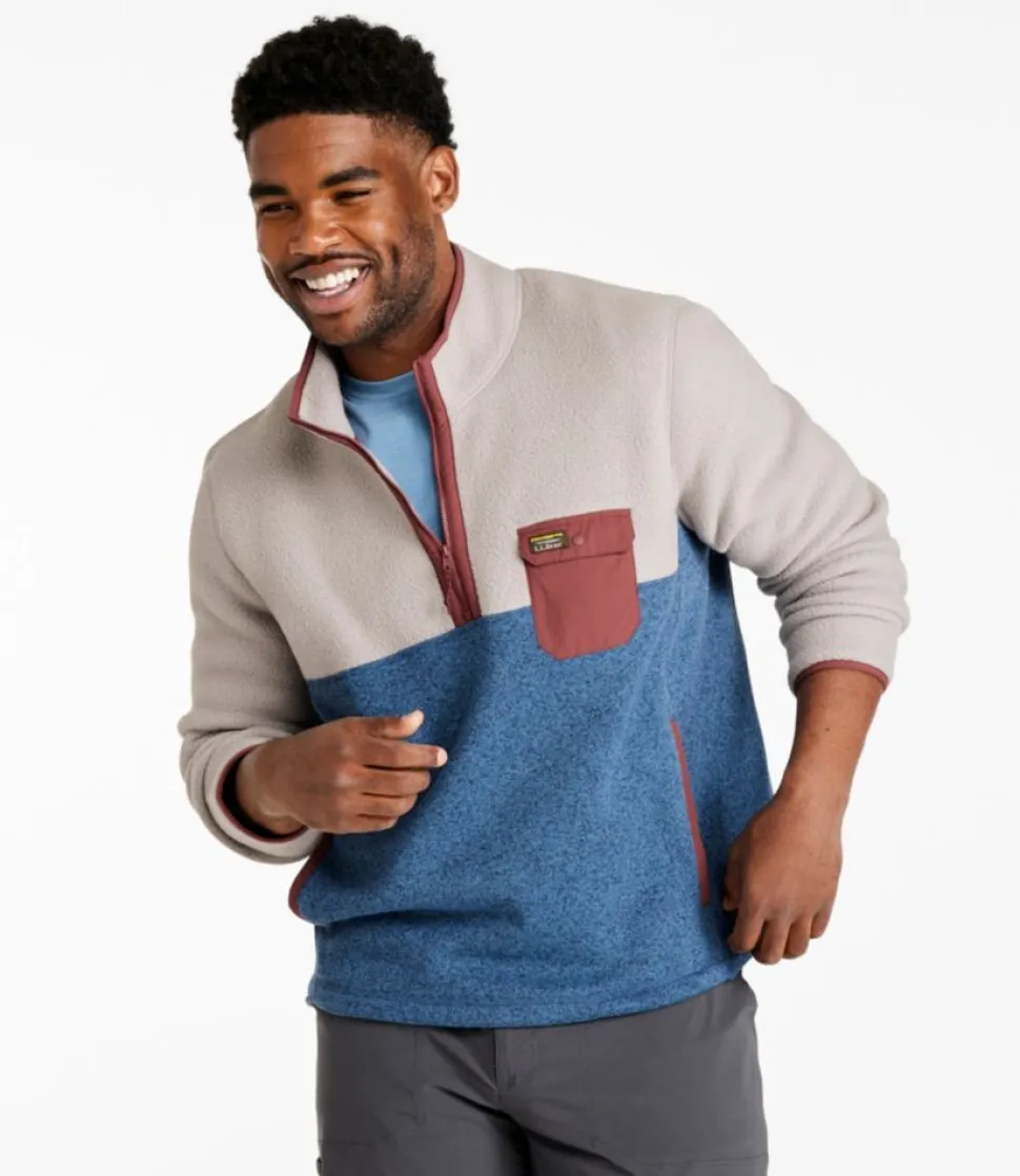 Outlet L.L.Bean "Men's Sweater Fleece Sherpa Hybrid Pullover"