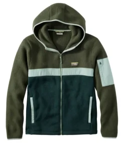 Online L.L.Bean "Men's Sweater Fleece Sherpa Hybrid, Full-Zip Hoodie"