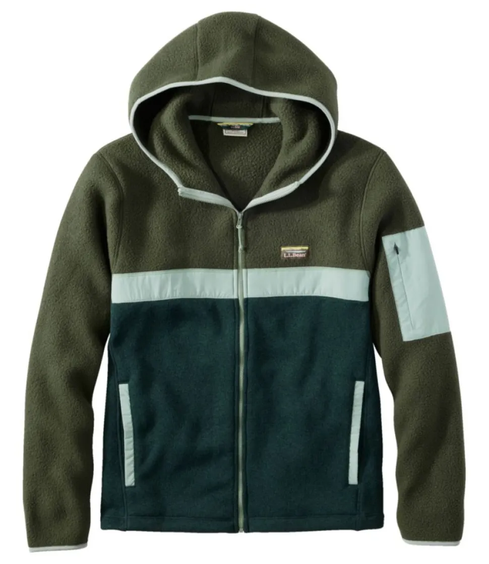 Online L.L.Bean "Men's Sweater Fleece Sherpa Hybrid, Full-Zip Hoodie"