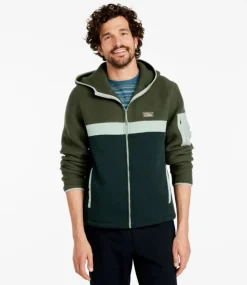 Online L.L.Bean "Men's Sweater Fleece Sherpa Hybrid, Full-Zip Hoodie"