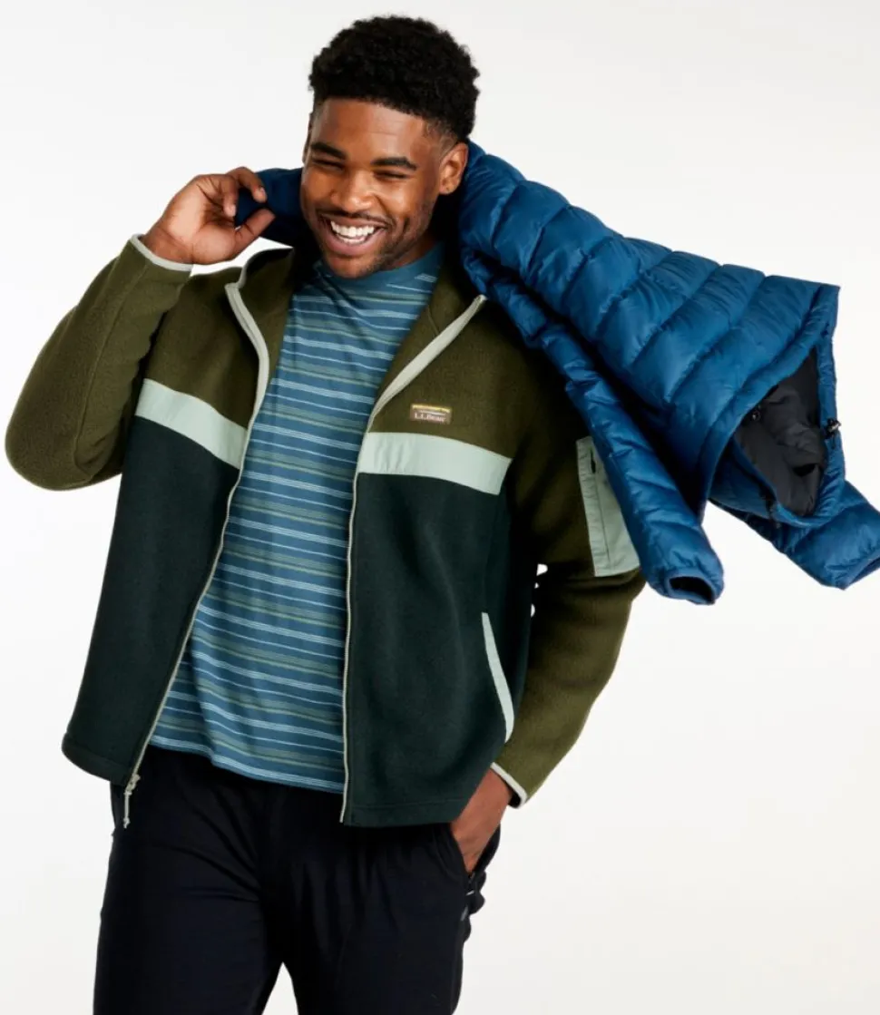 Online L.L.Bean "Men's Sweater Fleece Sherpa Hybrid, Full-Zip Hoodie"