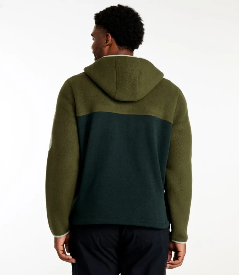 Online L.L.Bean "Men's Sweater Fleece Sherpa Hybrid, Full-Zip Hoodie"
