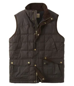 Fashion L.L.Bean "Men's Upcountry Waxed Cotton Down Vest"