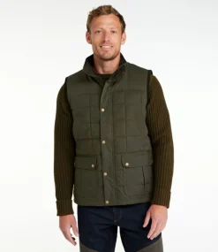 Fashion L.L.Bean "Men's Upcountry Waxed Cotton Down Vest"