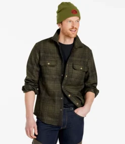 Flash Sale L.L.Bean "Men's Maine Guide Lightweight Merino Wool Field Shirt, Plaid"