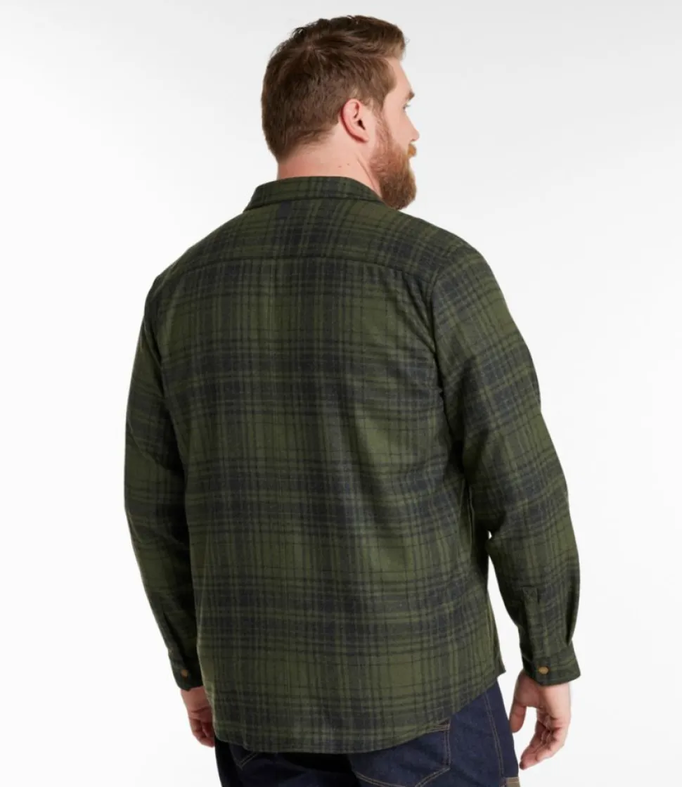 Flash Sale L.L.Bean "Men's Maine Guide Lightweight Merino Wool Field Shirt, Plaid"