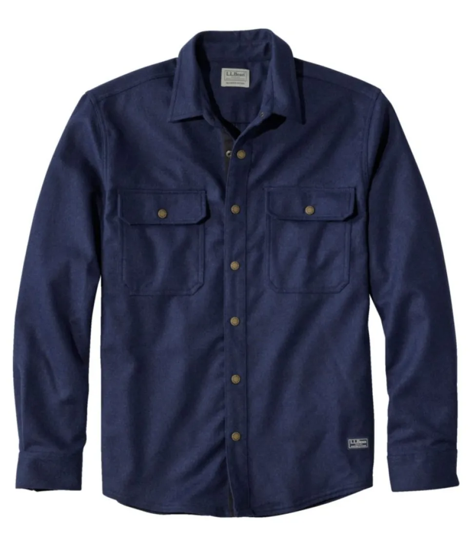 New L.L.Bean "Men's Maine Guide Wool Field Shirt"
