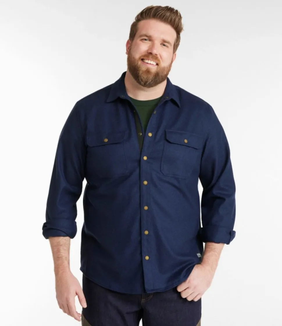 New L.L.Bean "Men's Maine Guide Wool Field Shirt"