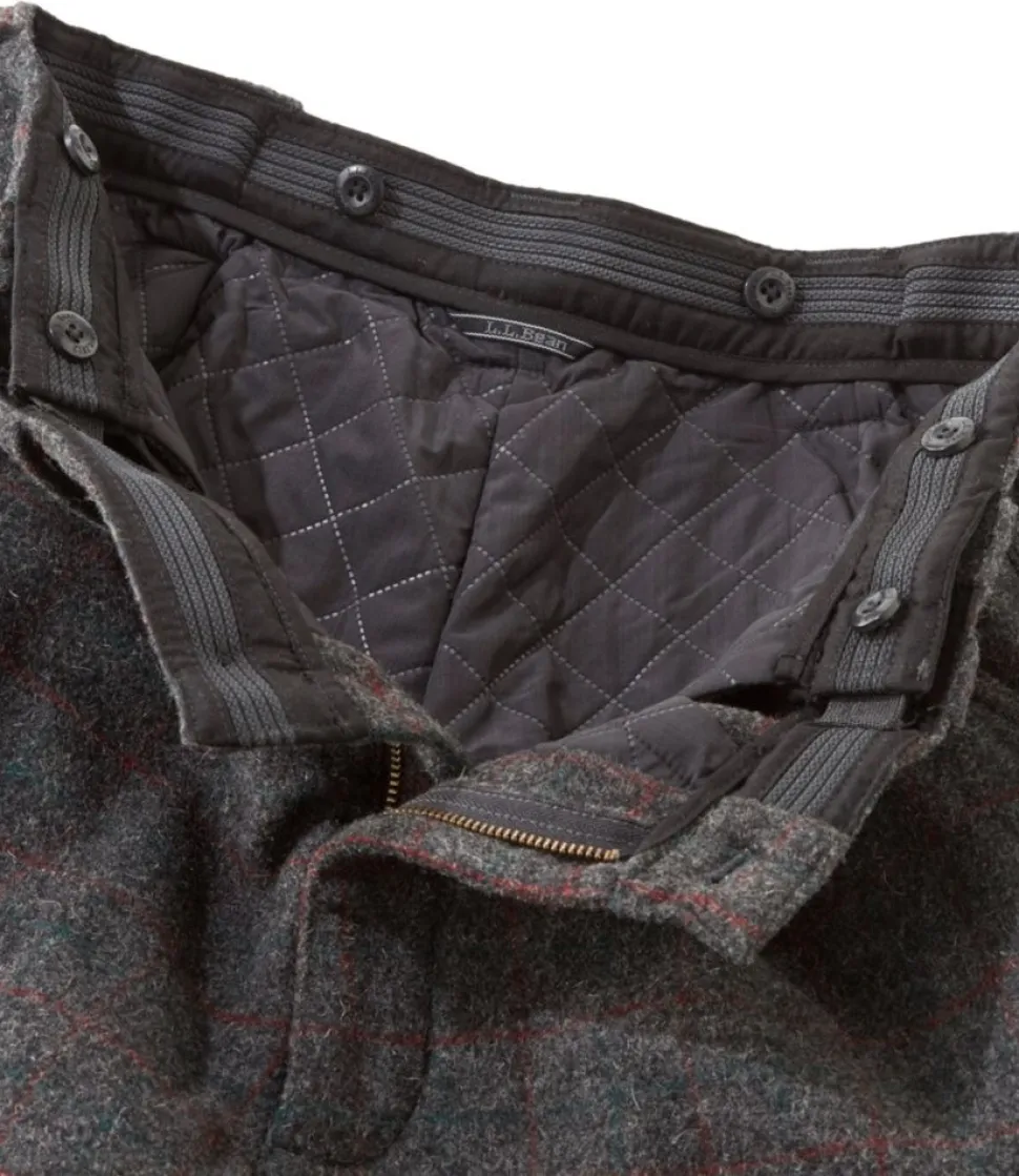 Best Sale L.L.Bean "Men's Maine Guide Wool Pants with PrimaLoft, Plaid" Malone