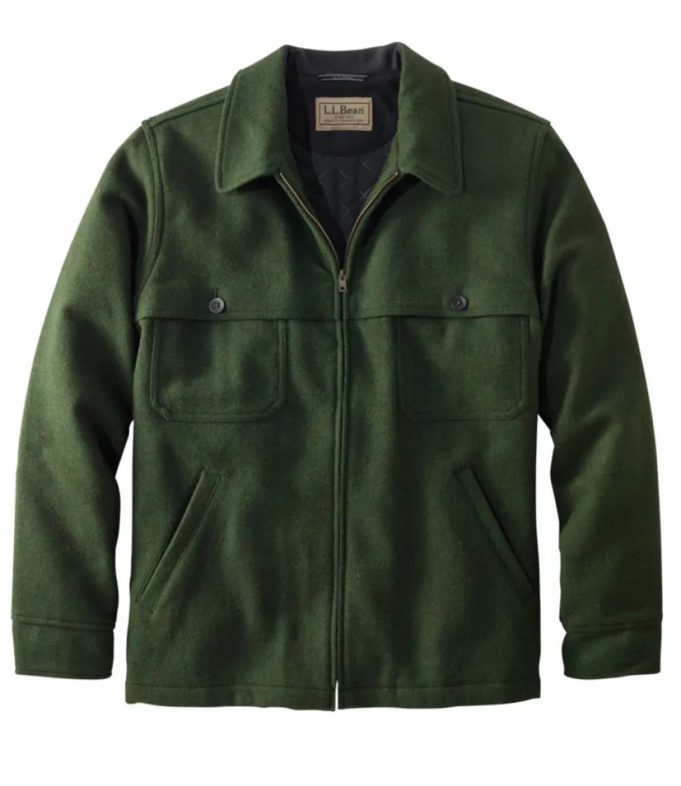 Store L.L.Bean "Men's Maine Guide Zip-Front Jac-Shirt with PrimaLoft" Loden