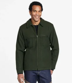 Store L.L.Bean "Men's Maine Guide Zip-Front Jac-Shirt with PrimaLoft" Loden