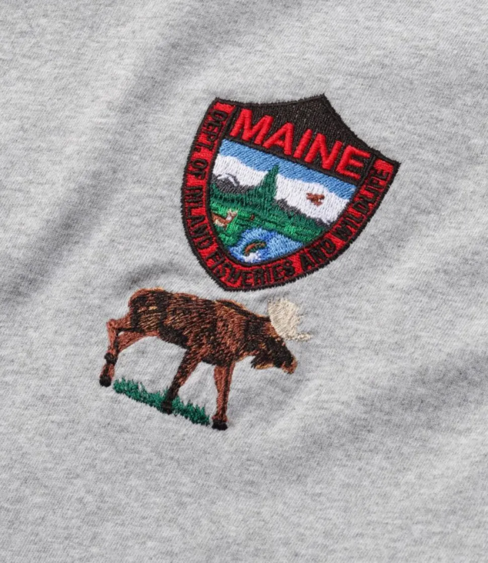 Store L.L.Bean "Men's Maine Inland Fisheries and Wildlife Tee, Moose" LightHeatherGrey