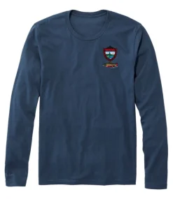 Cheap L.L.Bean "Men's MIF&W Tee, Long-Sleeve Brook Trout" Indigo