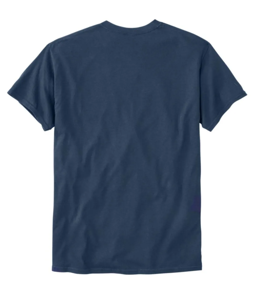New L.L.Bean "Men's MIF&W Tee, Short-Sleeve Brook Trout" Indigo
