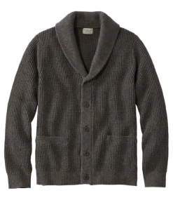 Shop L.L.Bean "Men's Organic Cotton Waffle Sweater, Cardigan"