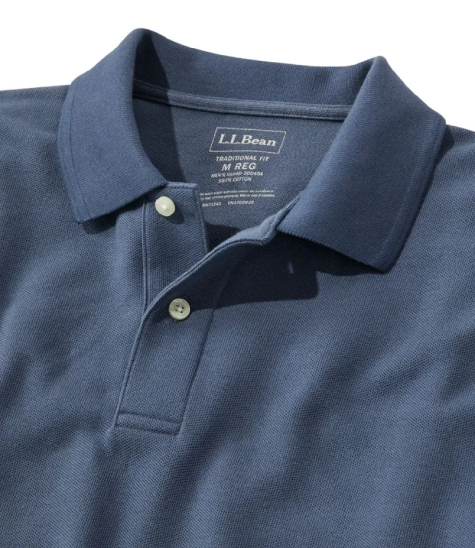 Best Sale L.L.Bean "Men's Premium Double L® Polo Banded, Short-Sleeve Without Pocket"