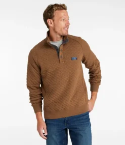 Sale L.L.Bean "Men's Quilted Sweatshirt, Mockneck"