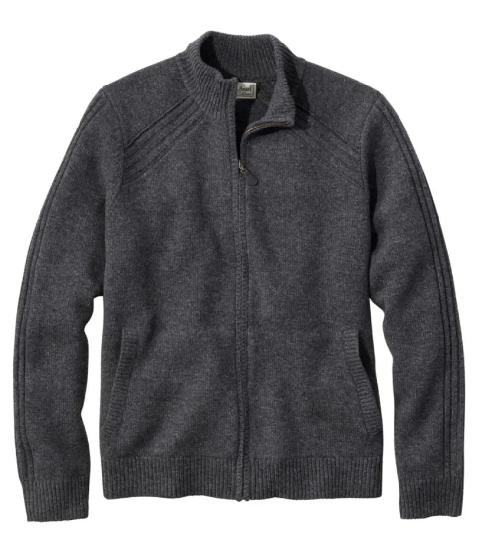 New L.L.Bean "Men's Rangeley Merino Sweater, Full-Zip"
