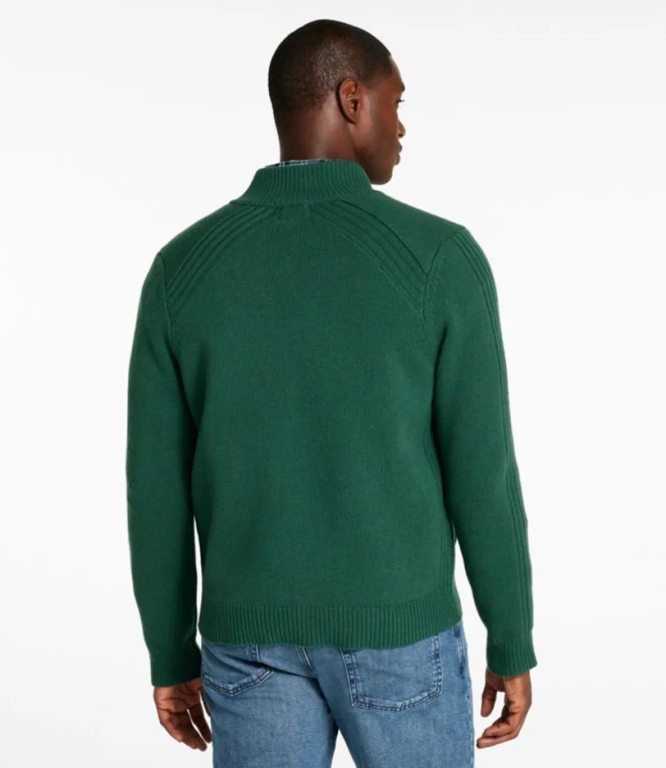 New L.L.Bean "Men's Rangeley Merino Sweater, Full-Zip"