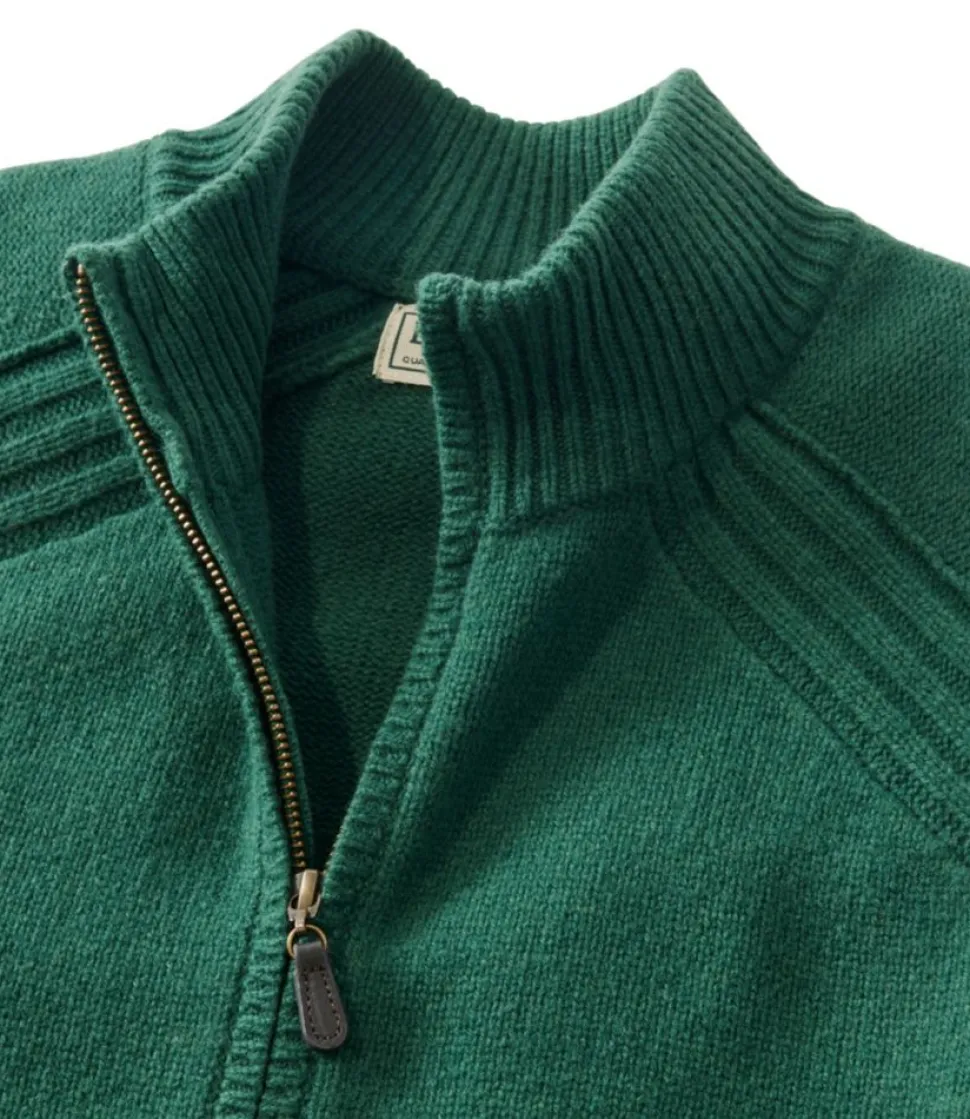 New L.L.Bean "Men's Rangeley Merino Sweater, Full-Zip"