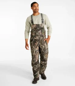 Outlet L.L.Bean "Men's Ridge Runner Insulated Storm Bibs" MossyOakCountryDNA