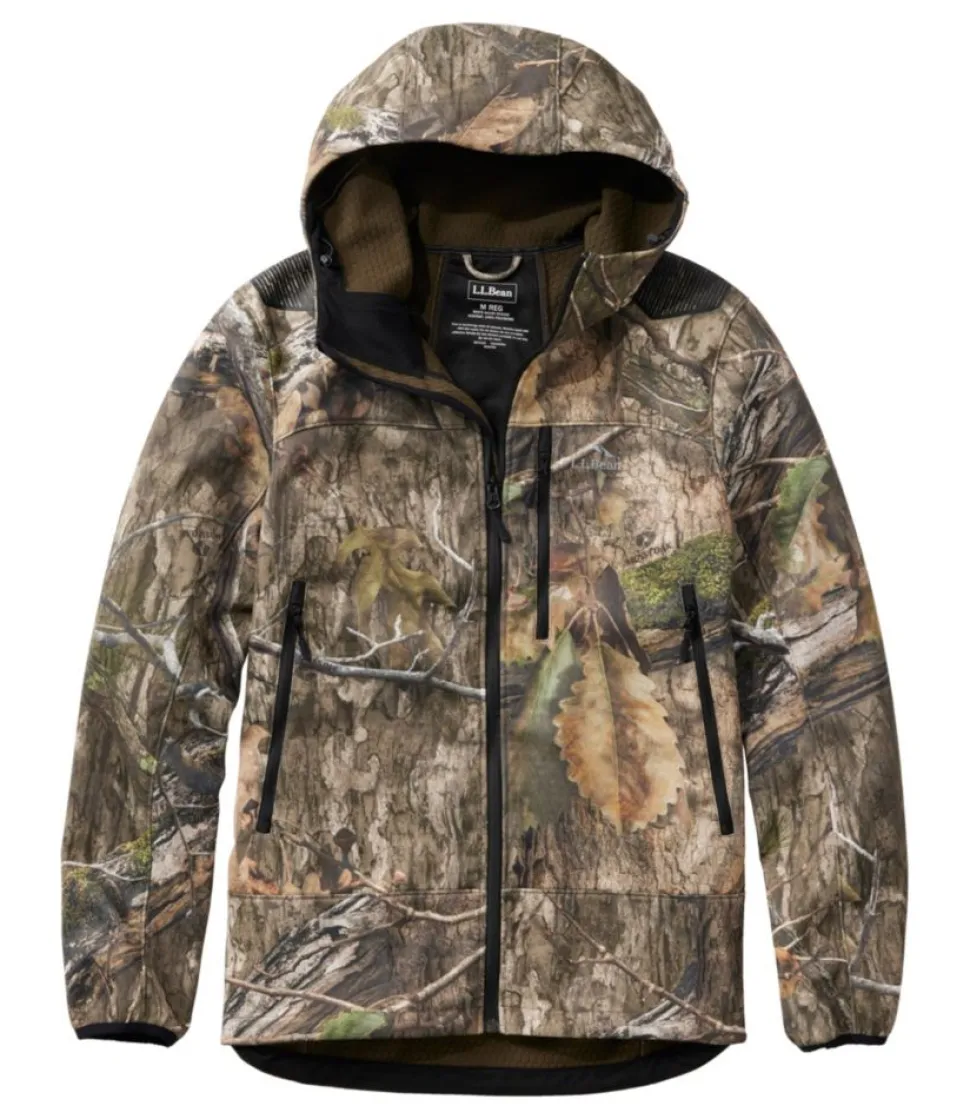Clearance L.L.Bean "Men's Ridge Runner Softshell Jacket, Camo" MossyOakCountryDNA