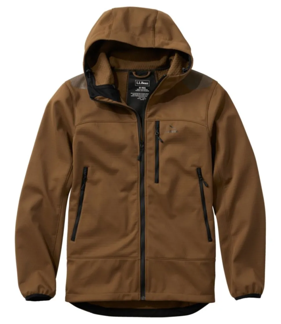 Discount L.L.Bean "Men's Ridge Runner Softshell Jacket, Solid" MapleBrown