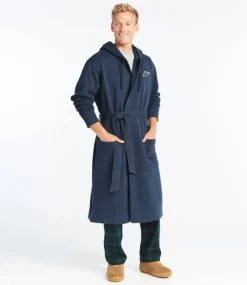 Flash Sale L.L.Bean "Men's Rugby Robe, Flannel-Lined, Hooded"