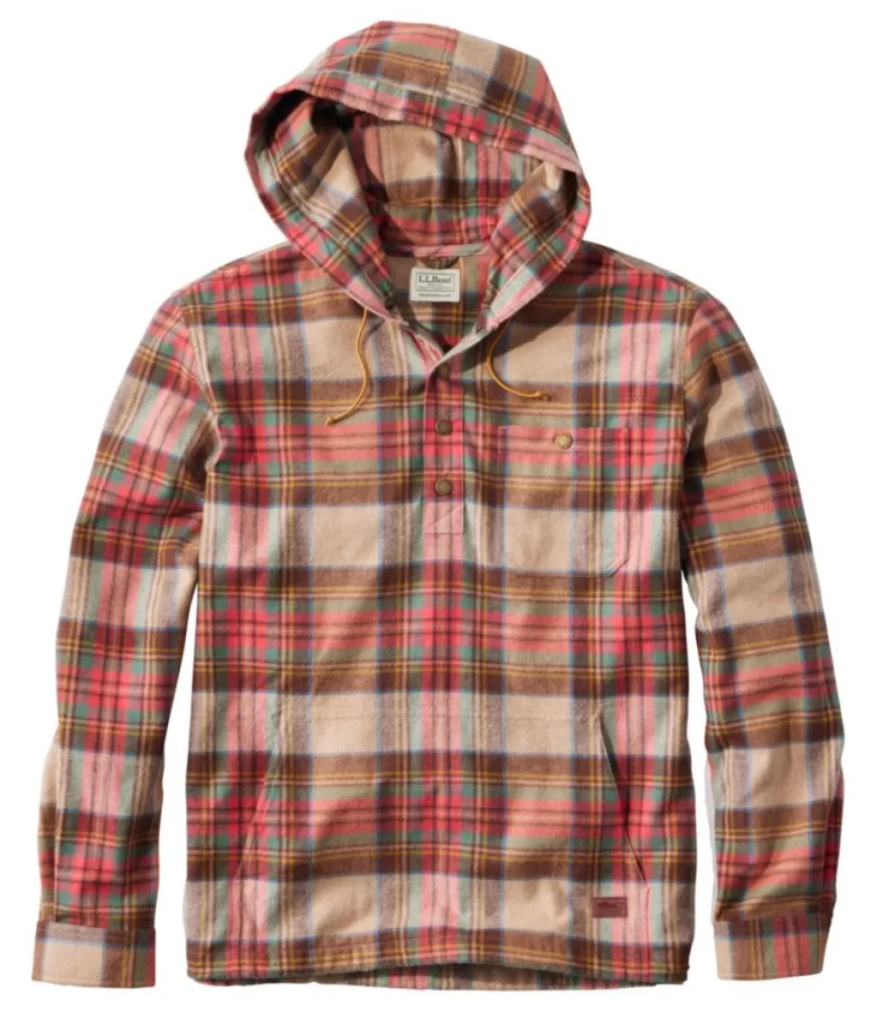Sale L.L.Bean "Men's Scotch Plaid Flannel Shirt, Anorak, Traditional Fit"