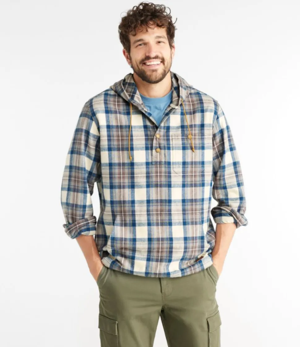 Sale L.L.Bean "Men's Scotch Plaid Flannel Shirt, Anorak, Traditional Fit"