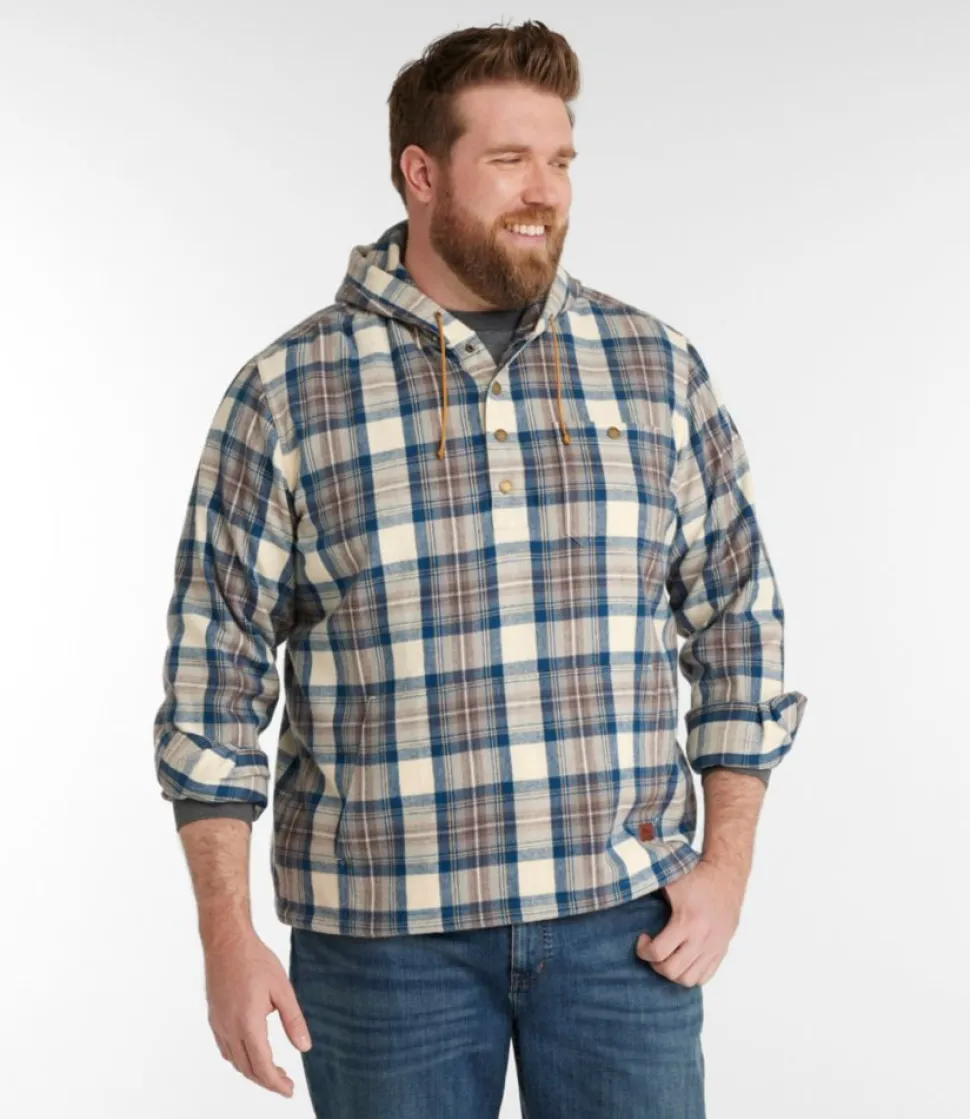 Sale L.L.Bean "Men's Scotch Plaid Flannel Shirt, Anorak, Traditional Fit"