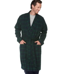 Sale L.L.Bean "Men's Scotch Plaid Flannel Robe"