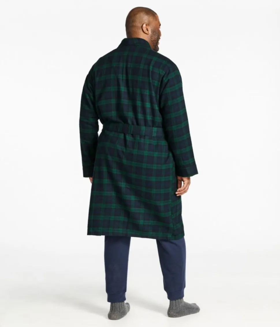 Sale L.L.Bean "Men's Scotch Plaid Flannel Robe"