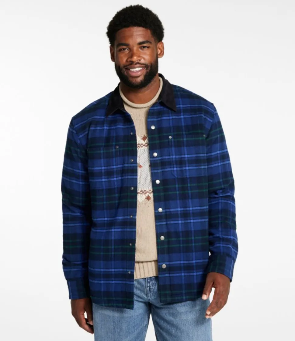 Cheap L.L.Bean "Men's Signature 1933 Chamois Cloth Shirt, Lined, Pattern"