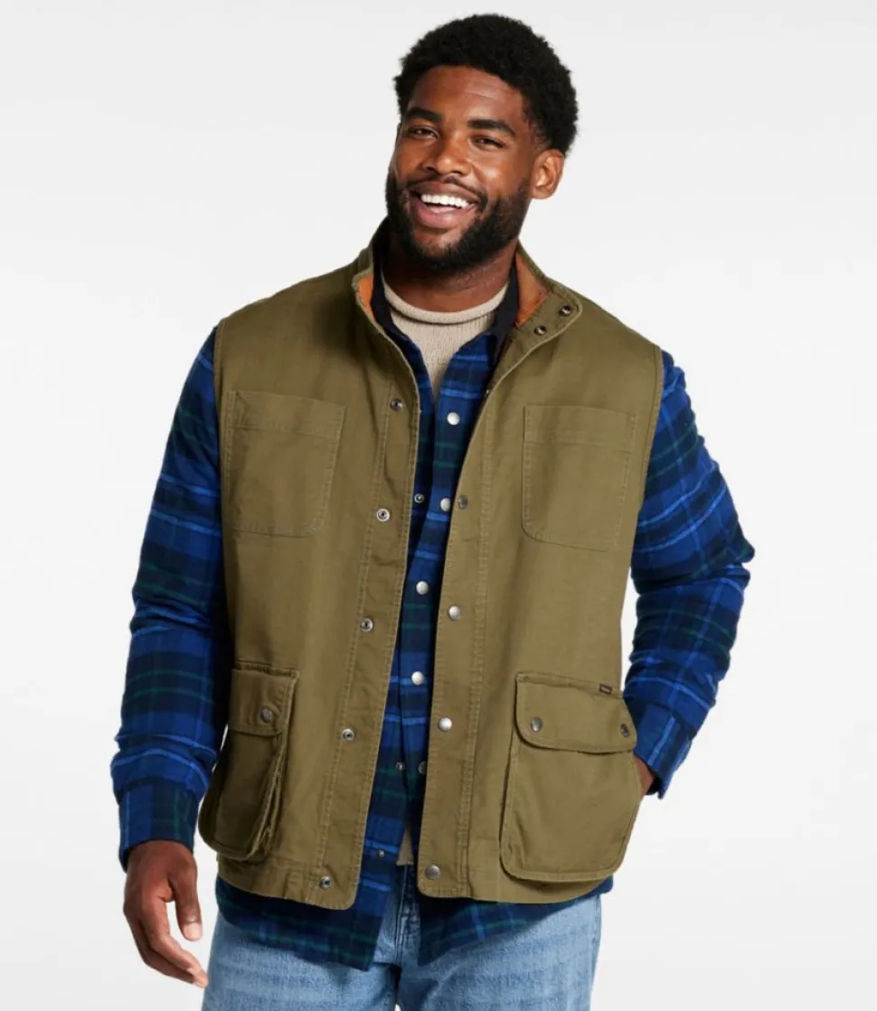 Flash Sale L.L.Bean "Men's Signature Camp Vest, Lined" AntiqueOlive