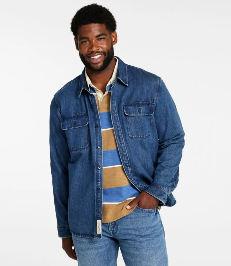New L.L.Bean "Men's Signature Denim Workshirt" DarkIndigo