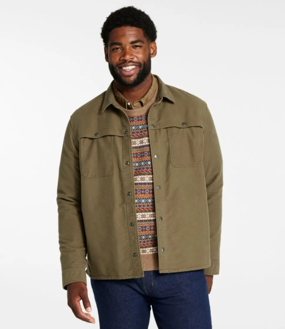 Cheap L.L.Bean "Men's Signature Heritage Moleskin Shirt Jac"
