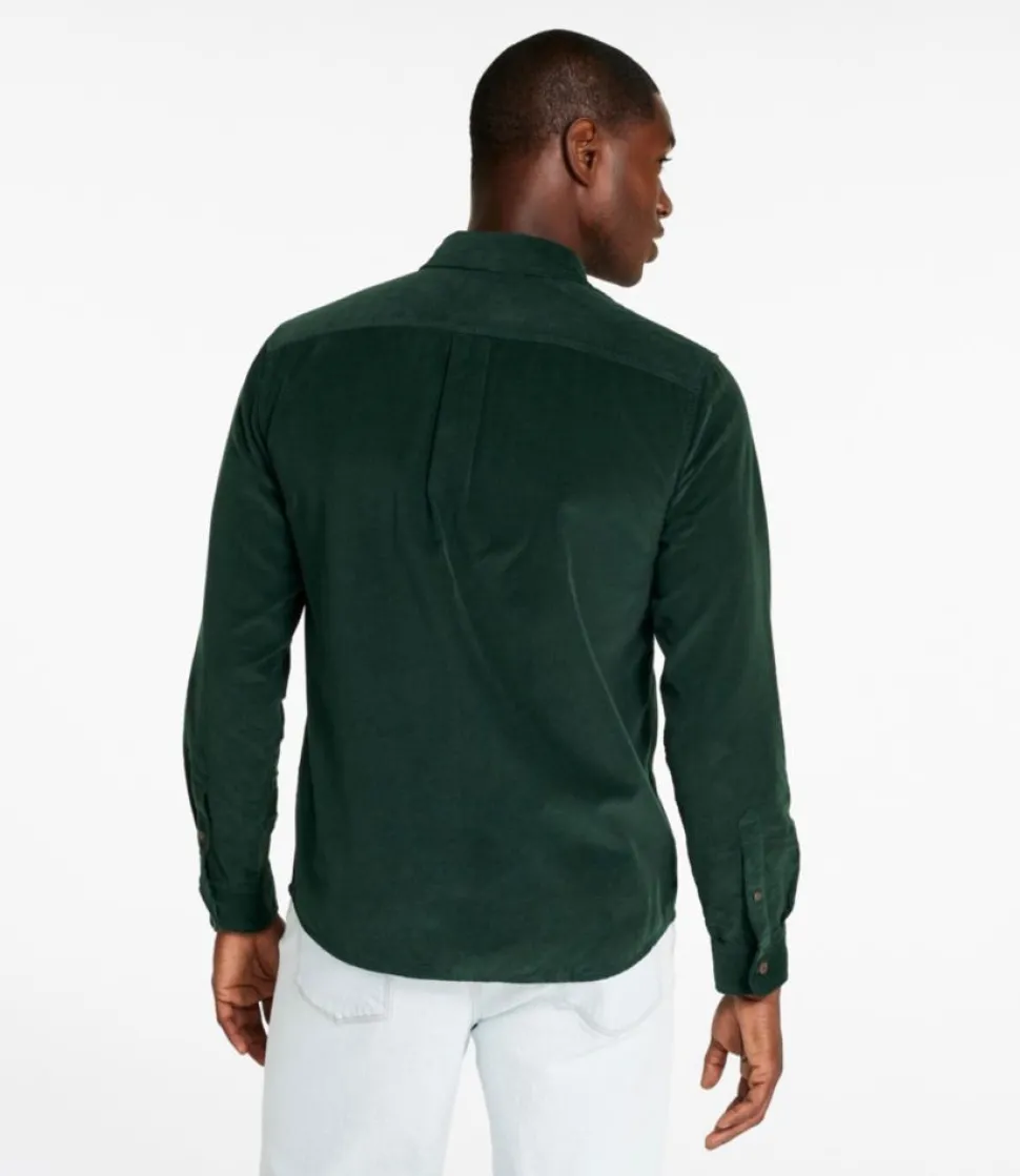 Fashion L.L.Bean "Men's Signature Microwale Corduroy Shirt"