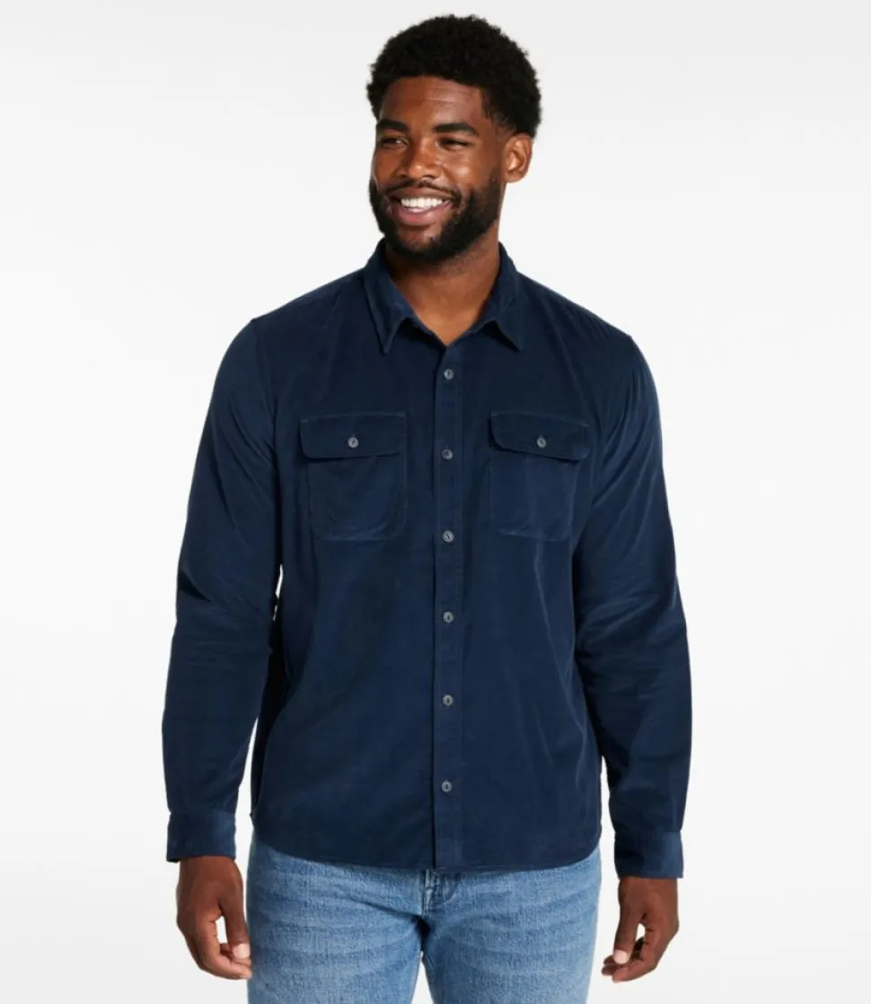 Fashion L.L.Bean "Men's Signature Microwale Corduroy Shirt"