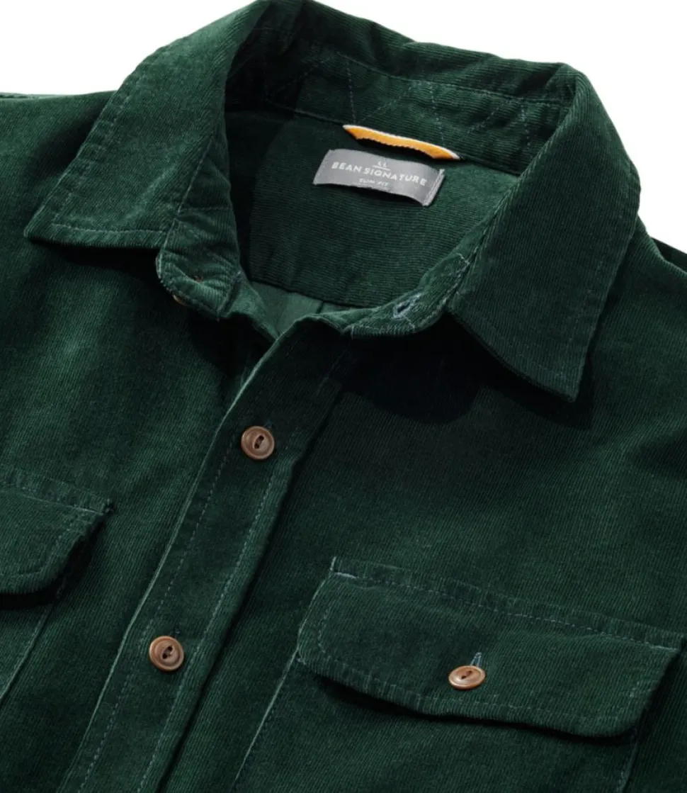 Fashion L.L.Bean "Men's Signature Microwale Corduroy Shirt"