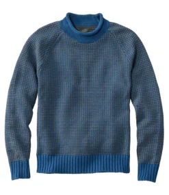 Flash Sale L.L.Bean "Men's Signature Organic Cotton Rollneck Sweater, Fair Isle"