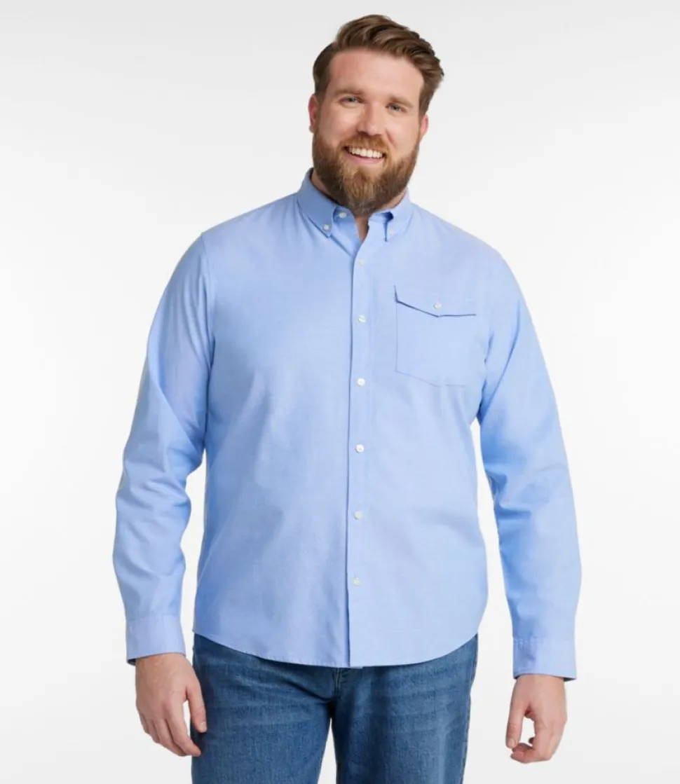 Cheap L.L.Bean "Men's Signature Premium Pima Cotton Oxford Shirt, Long-Sleeve"