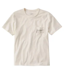 Clearance L.L.Bean "Men's Signature Stonecoast Tee, Short-Sleeve, Graphic" Sailcloth