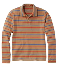 Shop L.L.Bean "Men's Signature Stonecoast Polo, Long-Sleeve, Stripe" WalnutStripe
