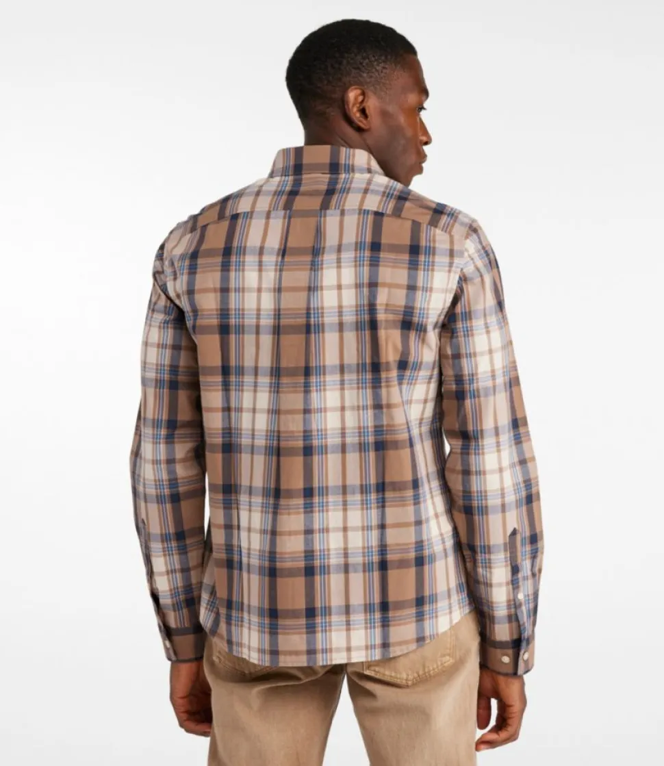 Discount L.L.Bean "Men's Signature Stretch Poplin Shirt, Long-Sleeve, Slim Fit"